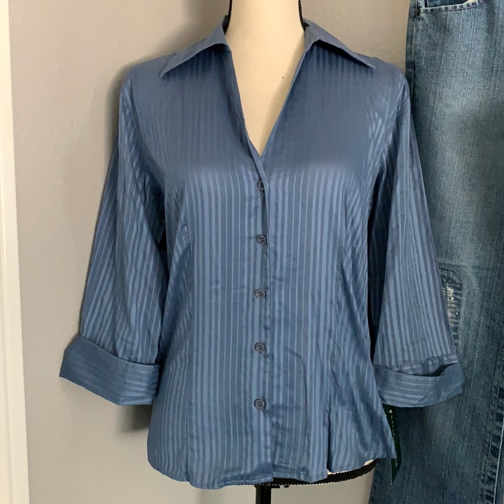 Harvé Benard button down dress top